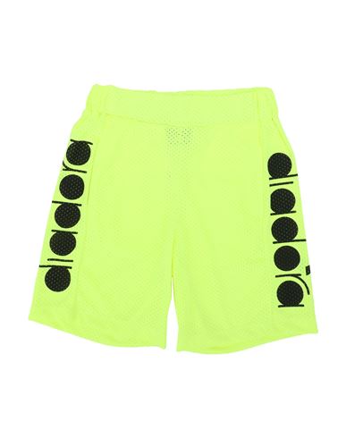 Shop Diadora Toddler Boy Shorts & Bermuda Shorts Acid Green Size 6 Polyester