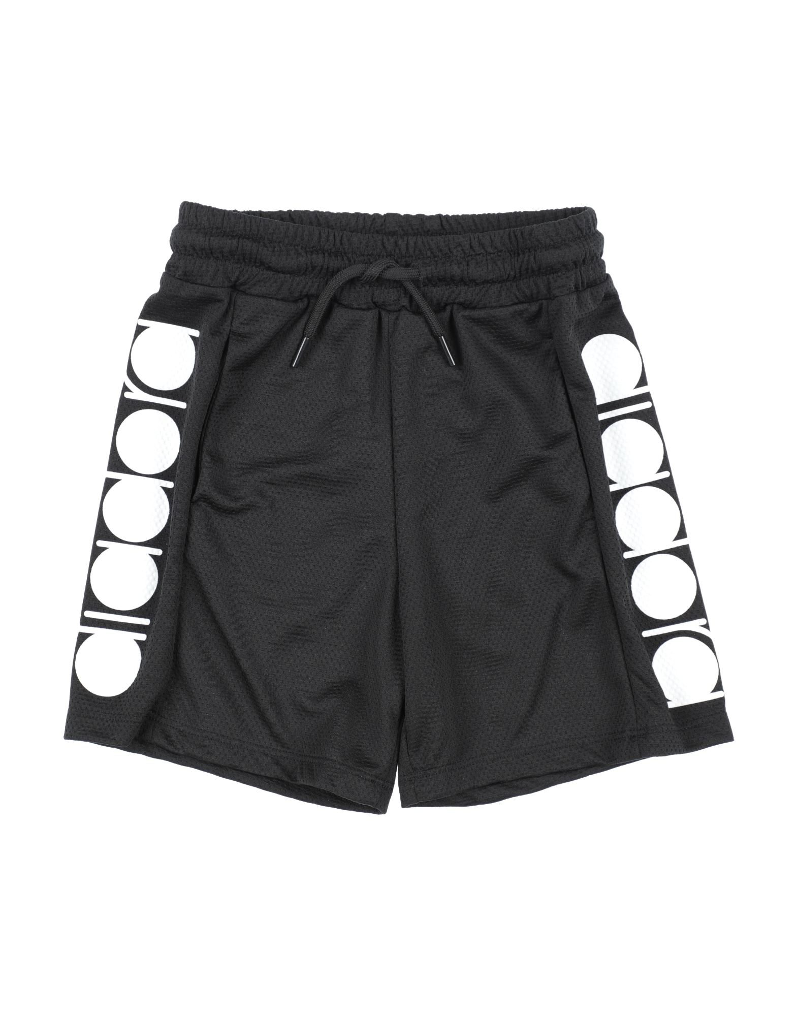 Diadora Kids'  Toddler Boy Shorts & Bermuda Shorts Black Size 6 Polyester