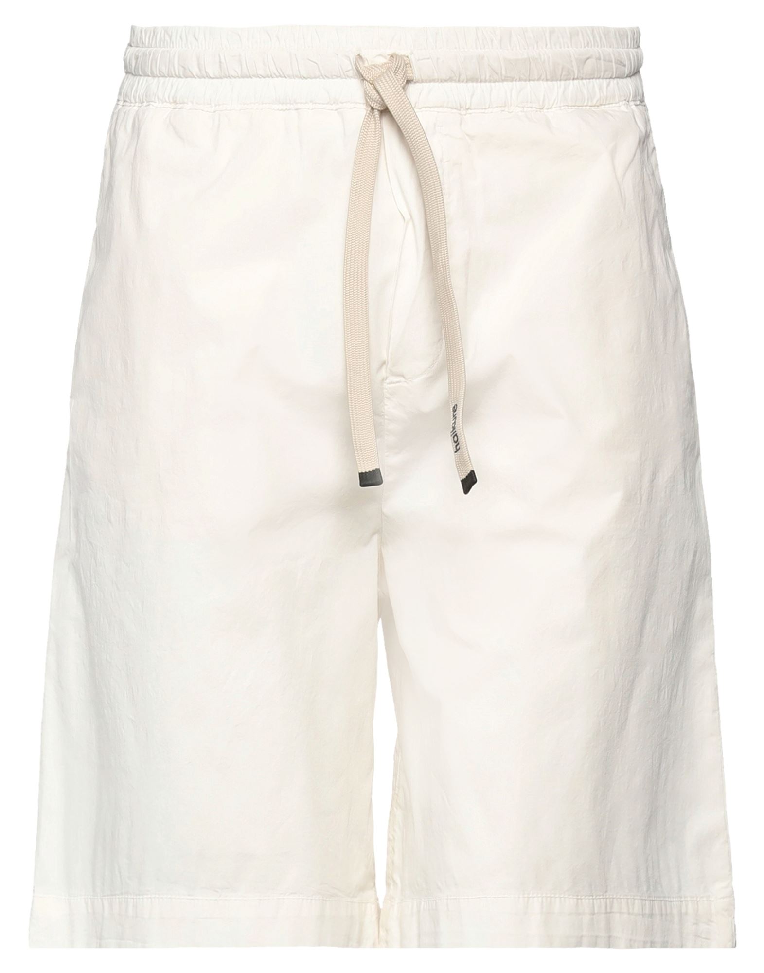 Shop Haikure Man Shorts & Bermuda Shorts Ivory Size Xs Cotton, Elastane In White
