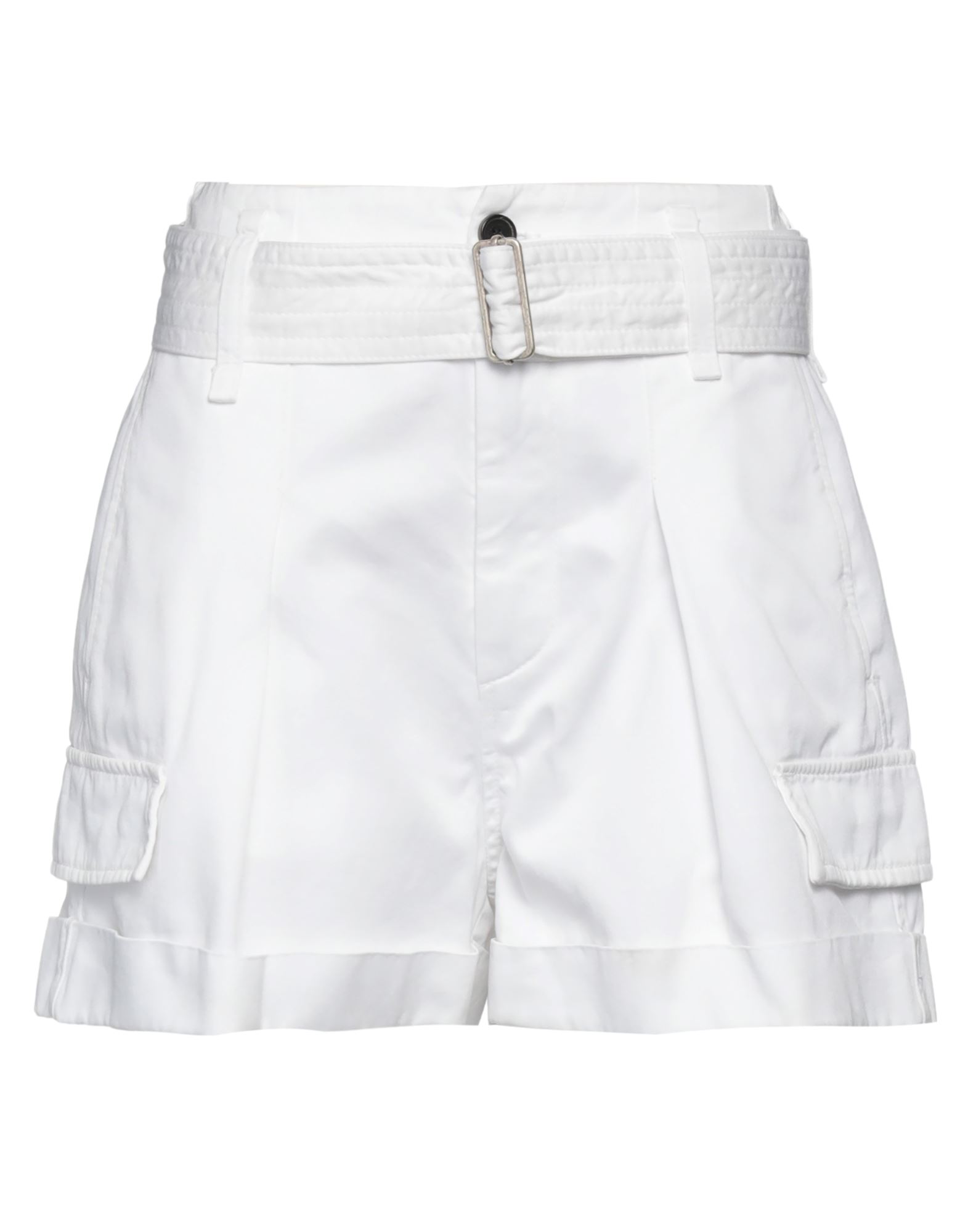 Dondup Woman Shorts & Bermuda Shorts White Size 6 Cotton