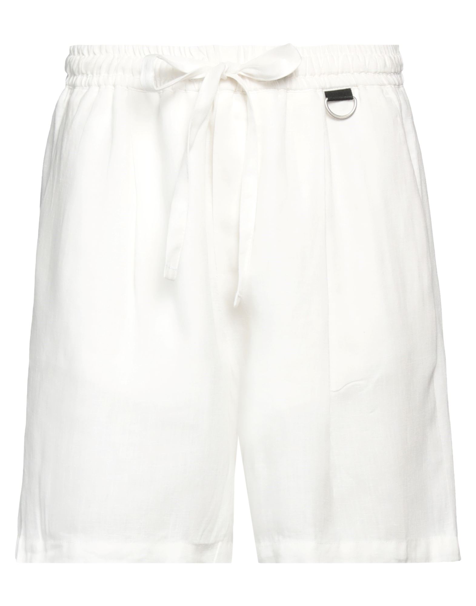 Low Brand Man Shorts & Bermuda Shorts White Size 2 Viscose, Linen