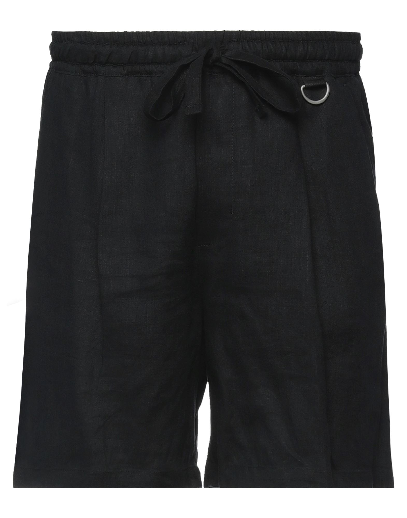 Low Brand Man Shorts & Bermuda Shorts Black Size 3 Viscose, Linen