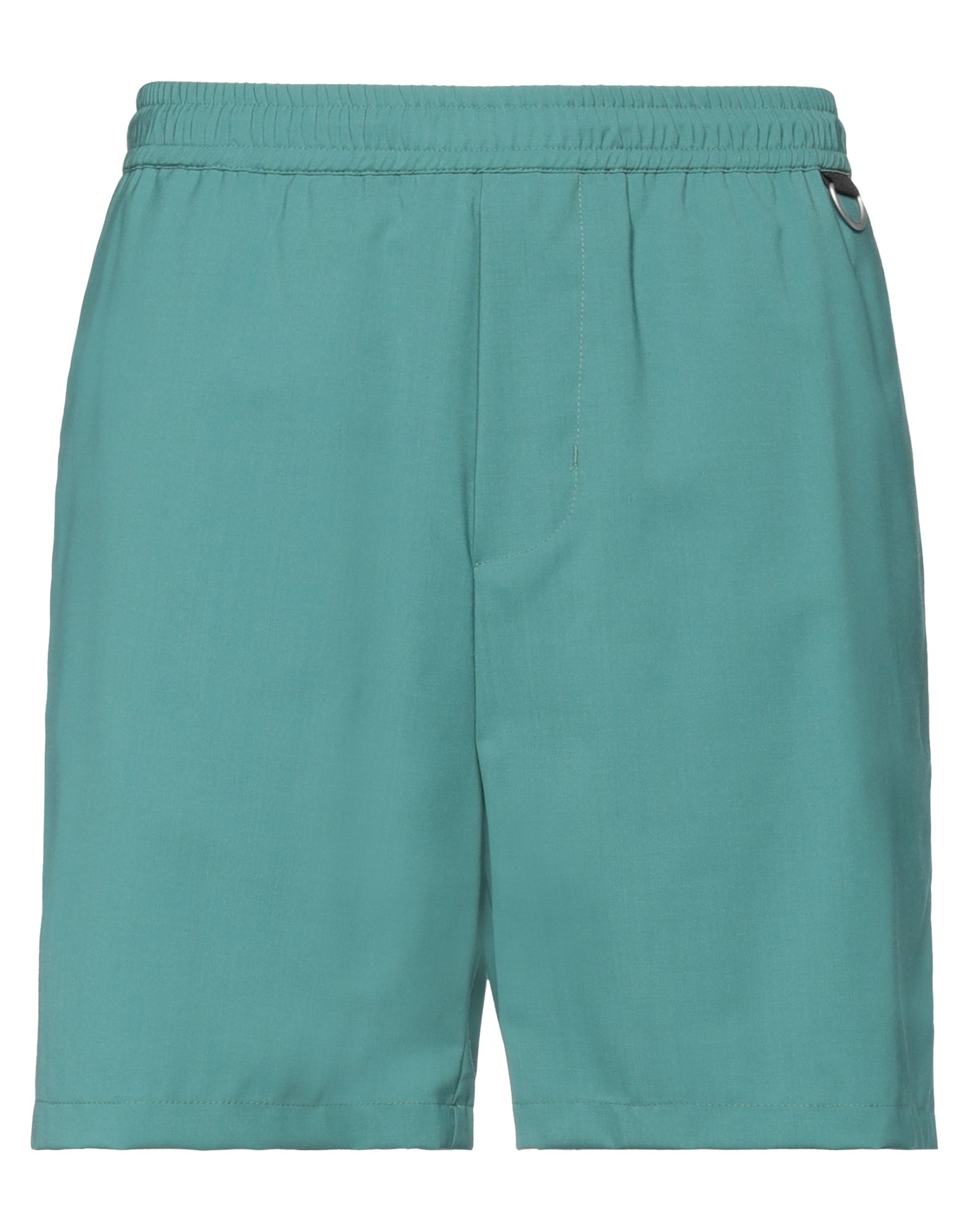 Low Brand Man Shorts & Bermuda Shorts Emerald Green Size 1 Virgin Wool