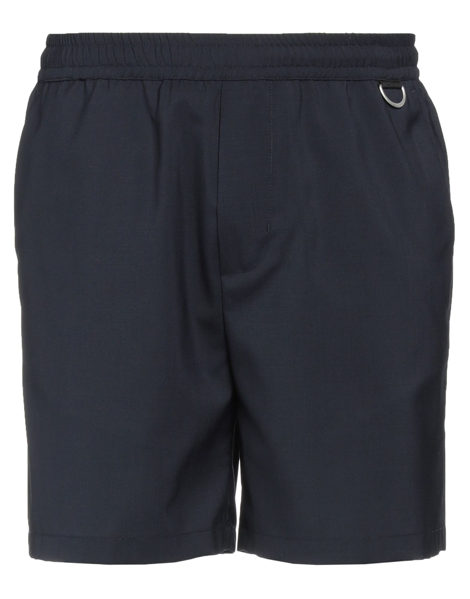 Low Brand Man Shorts & Bermuda Shorts Midnight Blue Size 1 Virgin Wool