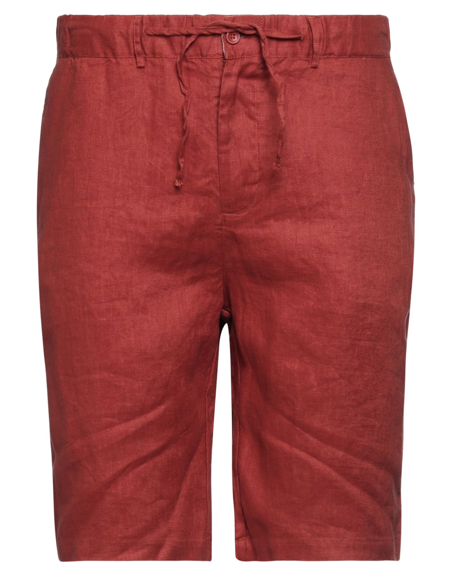 Sseinse Man Shorts & Bermuda Shorts Brick Red Size 28 Linen