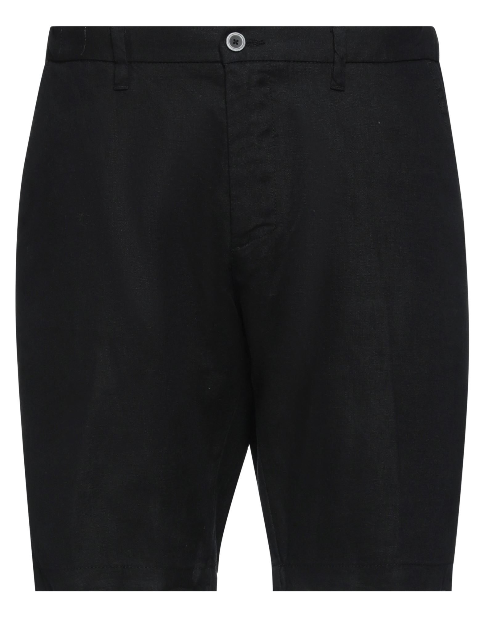 Sseinse Man Shorts & Bermuda Shorts Black Size 40 Linen