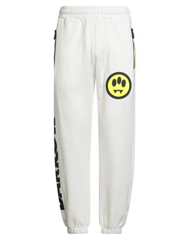 Barrow Man Pants Off White Size L Cotton In White