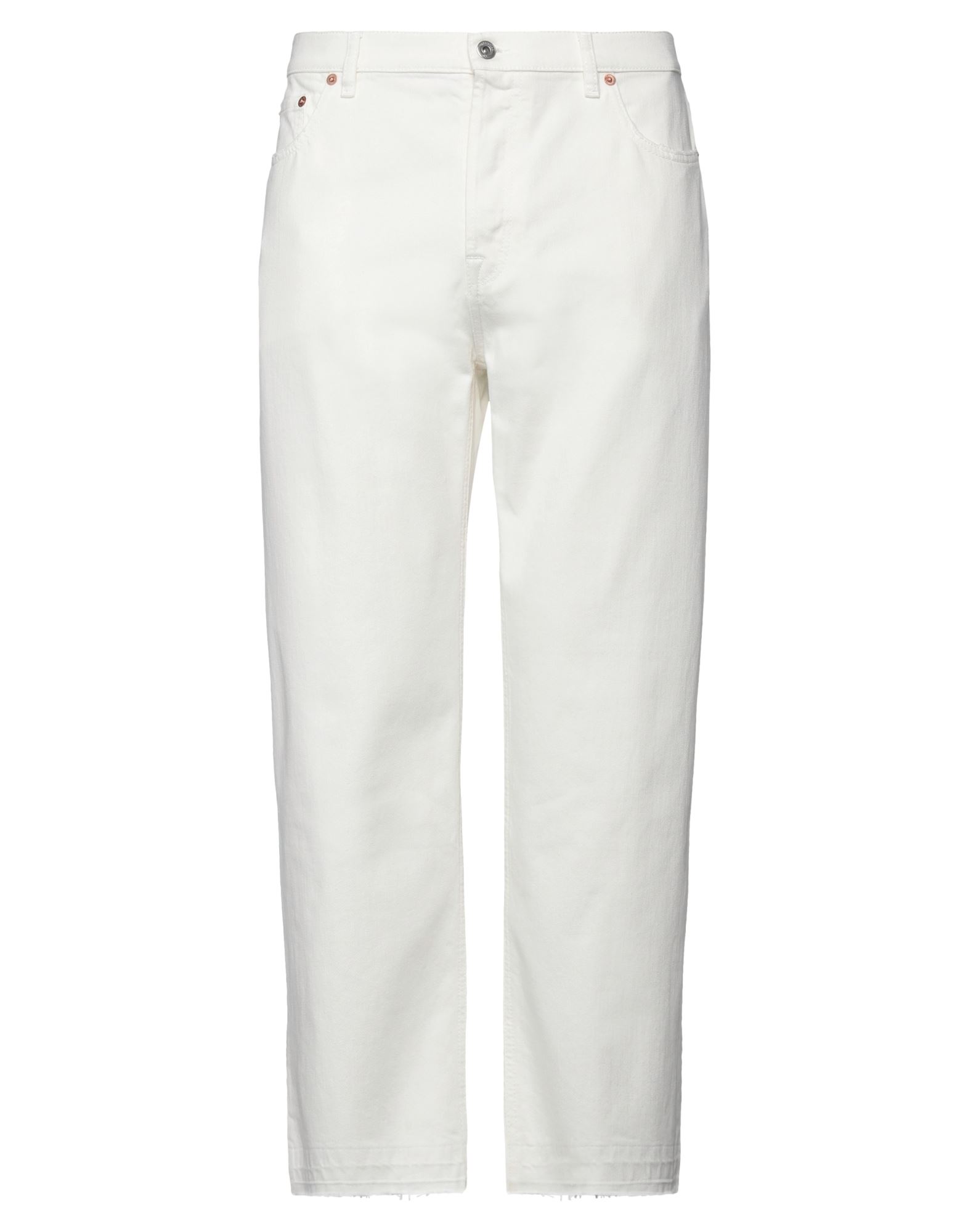 Valentino Straight Leg Denim Jeans In White