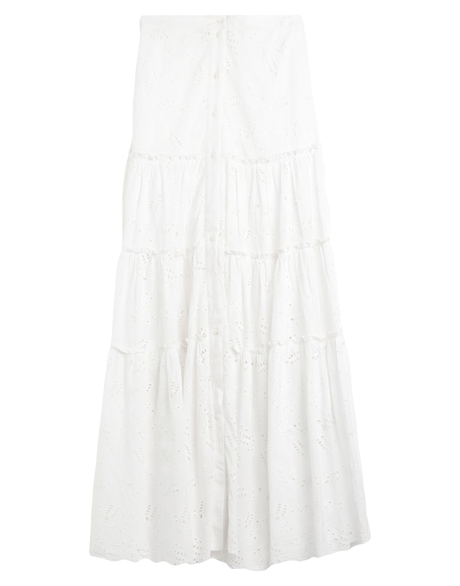 Atos Lombardini Long Skirts In White