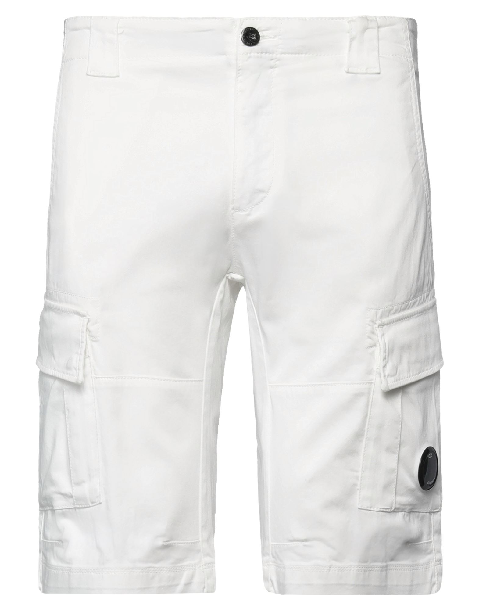 Shop C.p. Company C. P. Company Man Shorts & Bermuda Shorts White Size 38 Cotton, Elastane