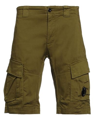 C.p. Company C.p.company Sateen Stretch Cargo Shorts In Green