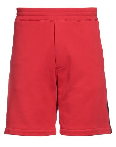 Alexander Mcqueen Man Shorts & Bermuda Shorts Red Size S Cotton, Polyester