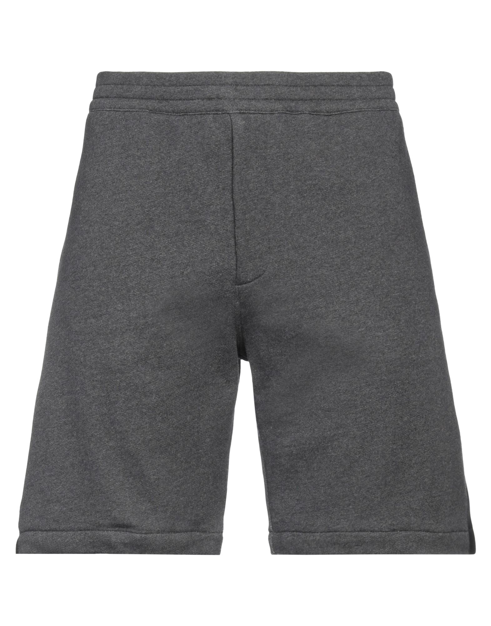 Shop Alexander Mcqueen Man Shorts & Bermuda Shorts Lead Size Xl Cotton, Polyester In Grey