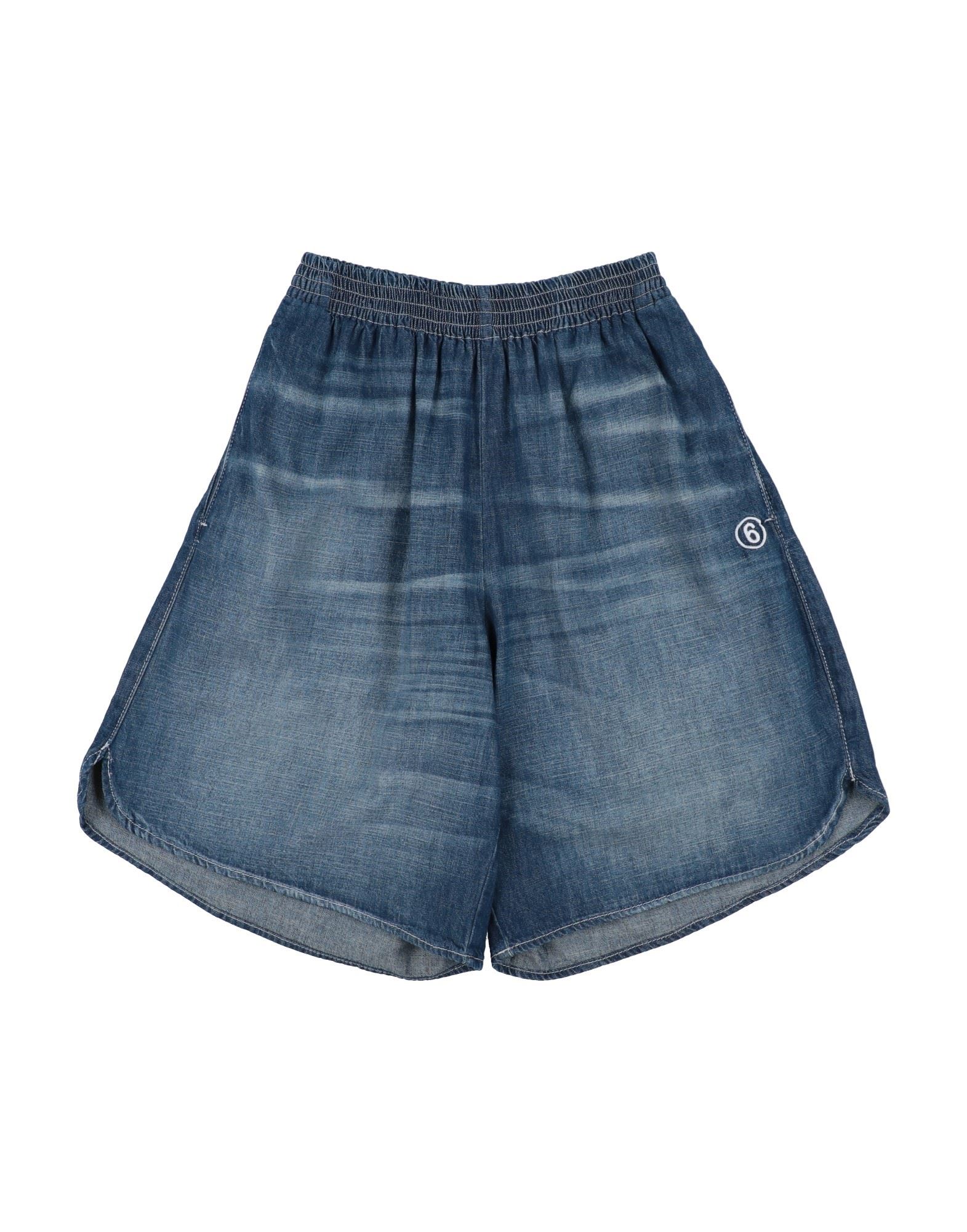 Kid's Bermuda Shorts Blue Cotton Denim