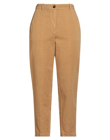Incotex By Slowear Woman Pants Camel Size 12 Cotton, Linen In Brown