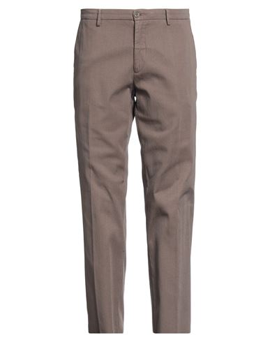 Manuel Ritz Man Pants Brown Size 44 Cotton, Elastane