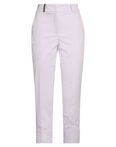 Peserico Woman Pants Lilac Size 12 Cotton, Elastane In Purple