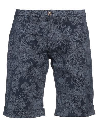 Cerdelli Man Shorts & Bermuda Shorts Midnight Blue Size 30 Cotton, Elastane