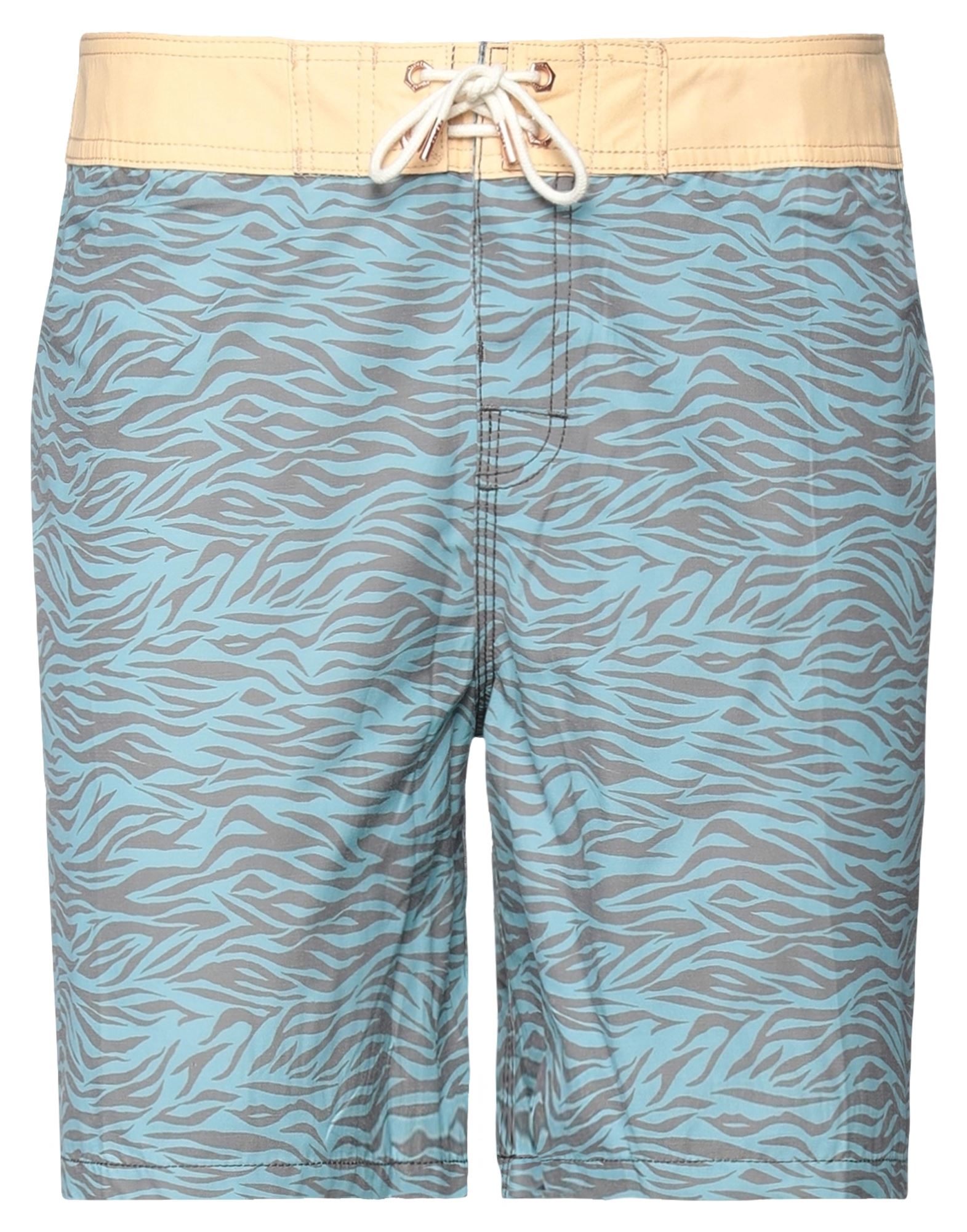 Globe Man Shorts & Bermuda Shorts Pastel Blue Size 38 Cotton, Polyester