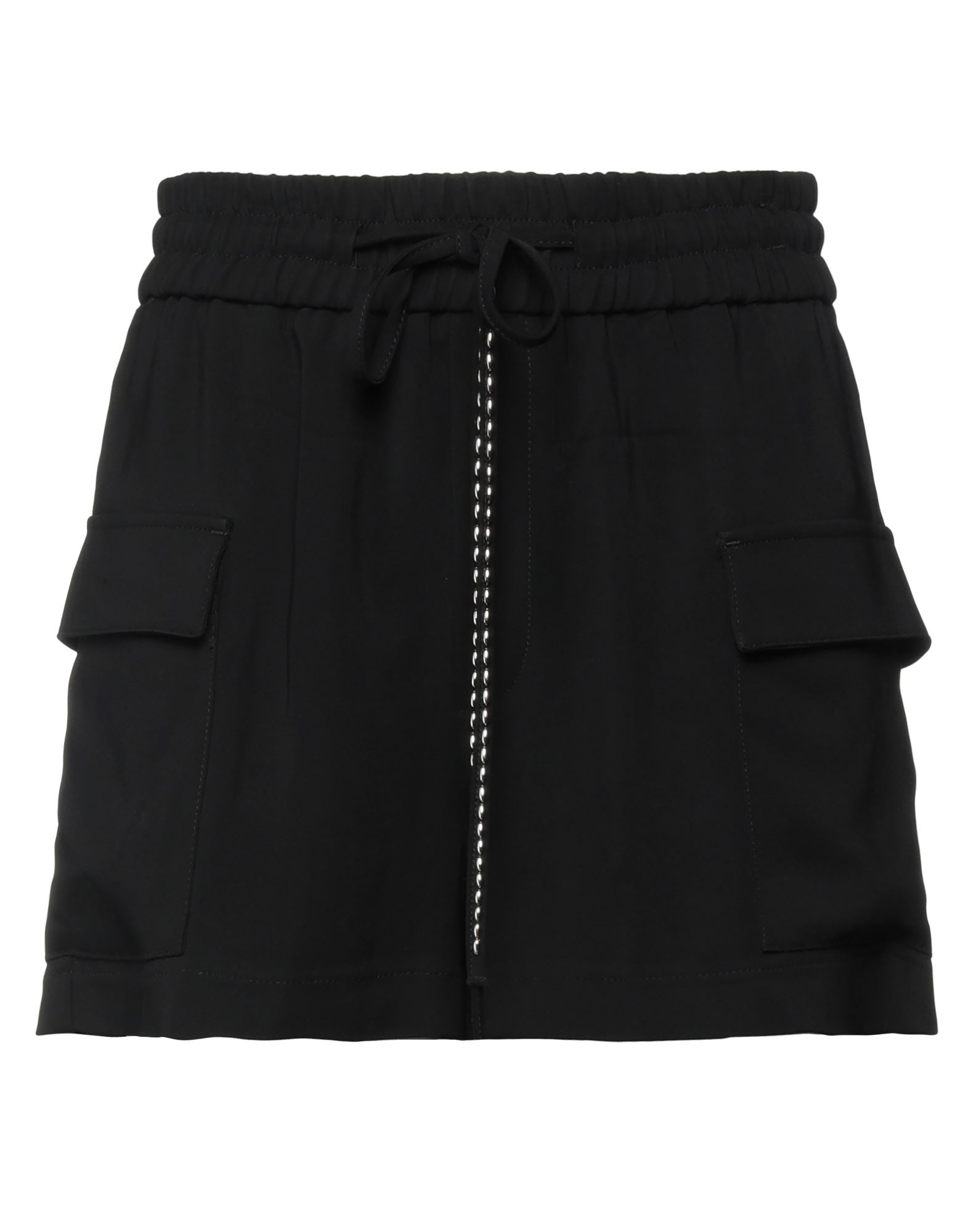 Dondup Woman Shorts & Bermuda Shorts Black Size 27 Polyester, Elastane