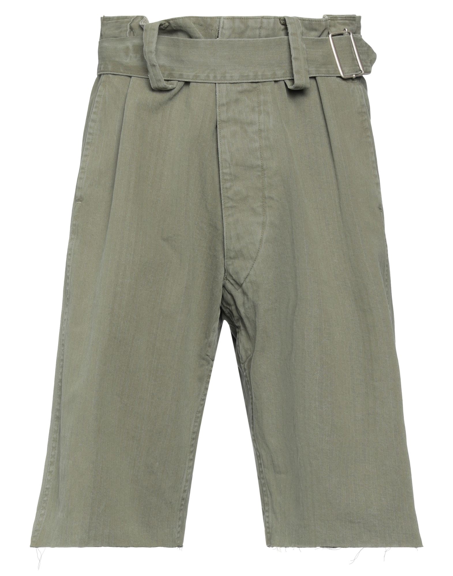 Maison Margiela Man Shorts & Bermuda Shorts Military Green Size 40 Cotton