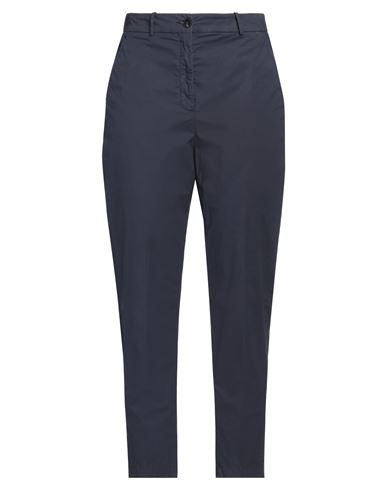 Incotex Woman Pants Navy Size 4 Cotton, Elastane In Navy Blue