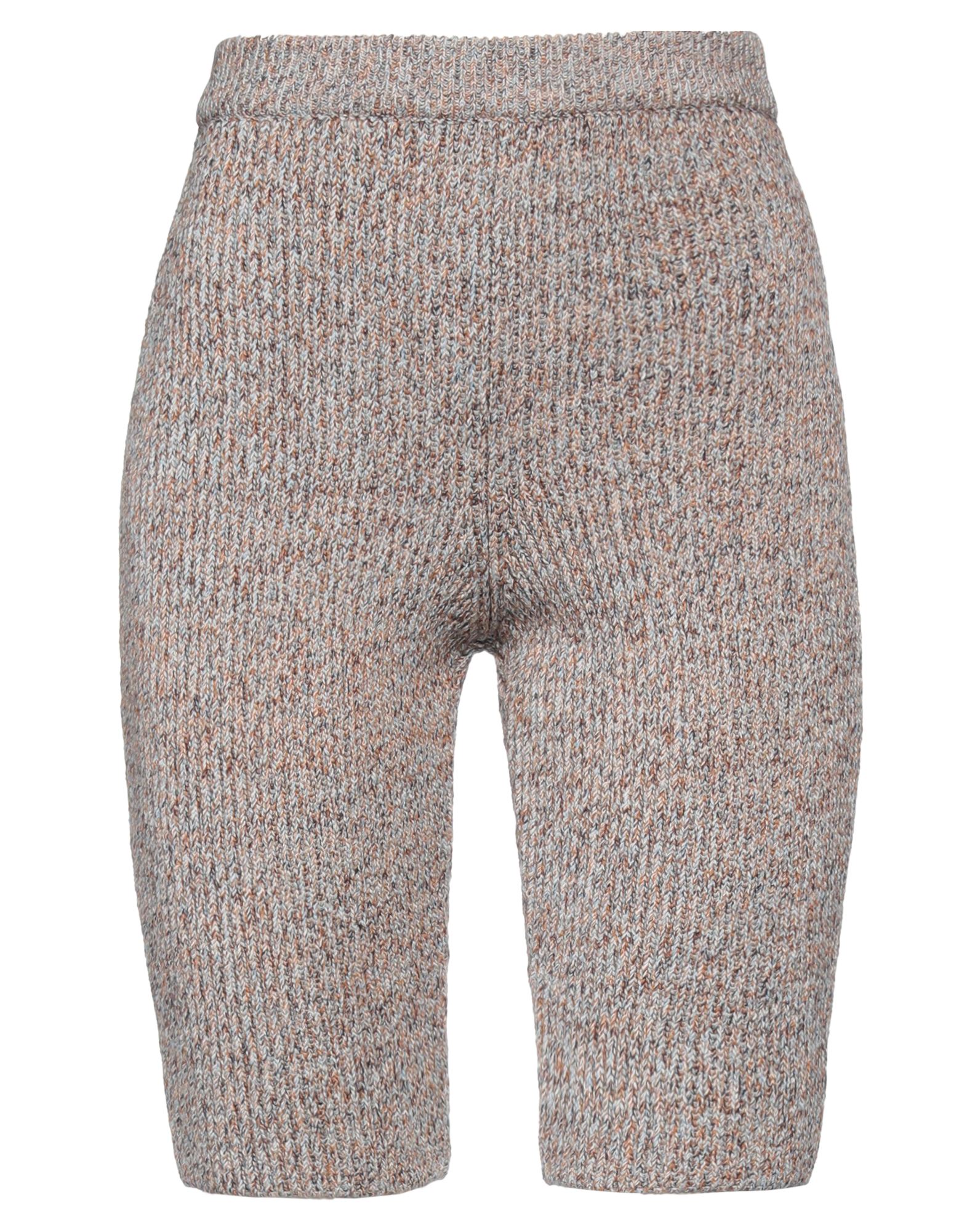Mm6 Maison Margiela Woman Shorts & Bermuda Shorts Camel Size L Cotton, Wool, Polyamide In Beige