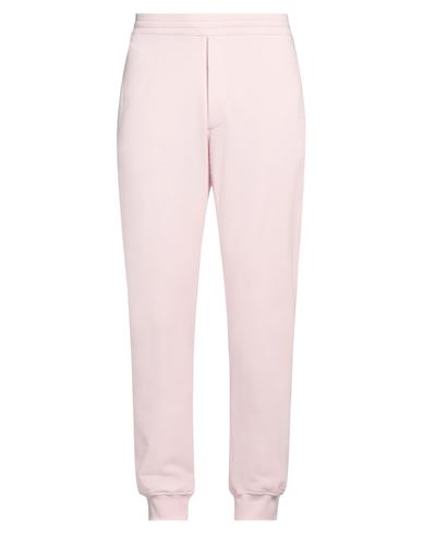 Shop Alexander Mcqueen Man Pants Light Pink Size Xxl Cotton, Polyester, Elastane