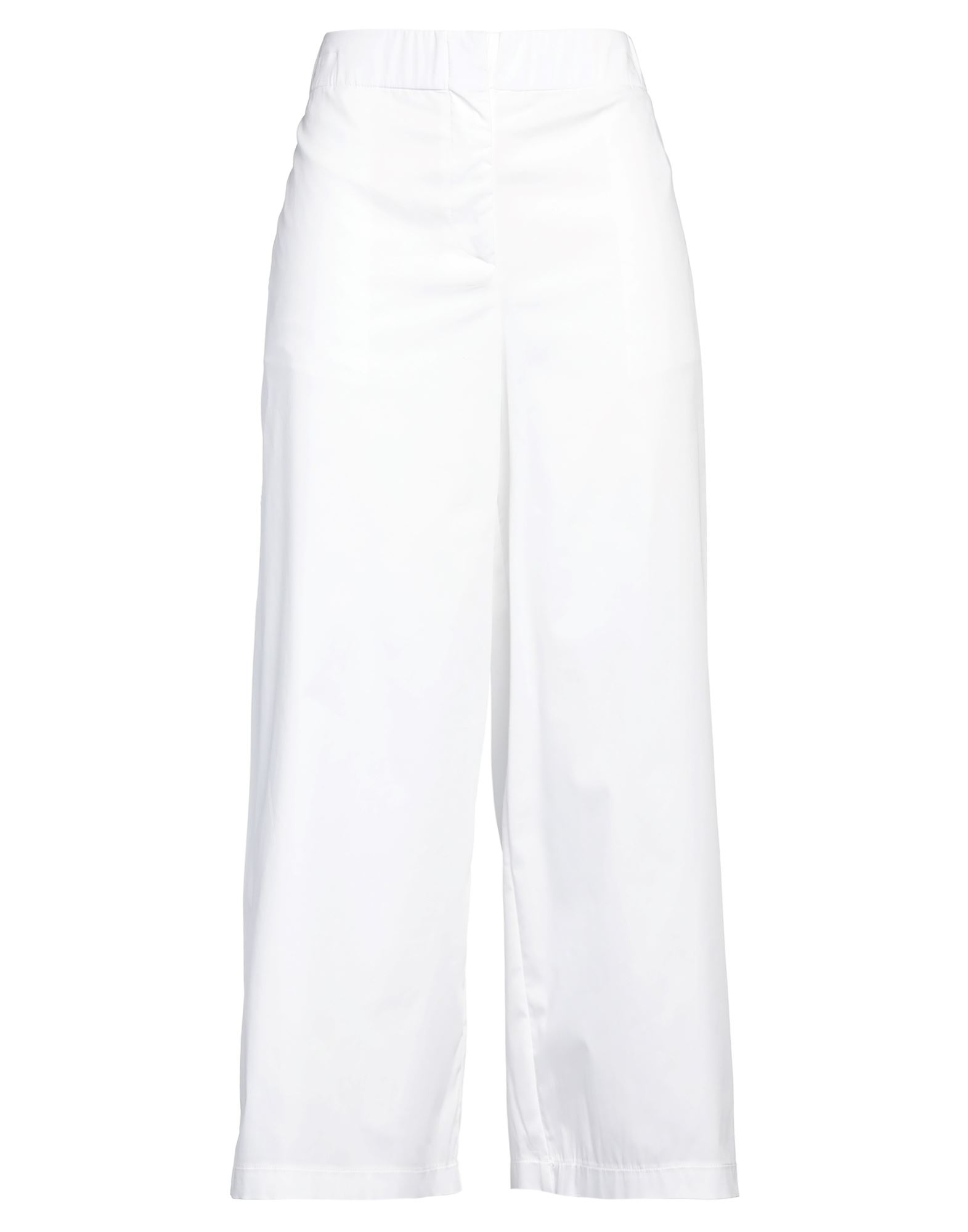 JIJIL JIJIL WOMAN PANTS WHITE SIZE 10 COTTON, POLYAMIDE, ELASTANE