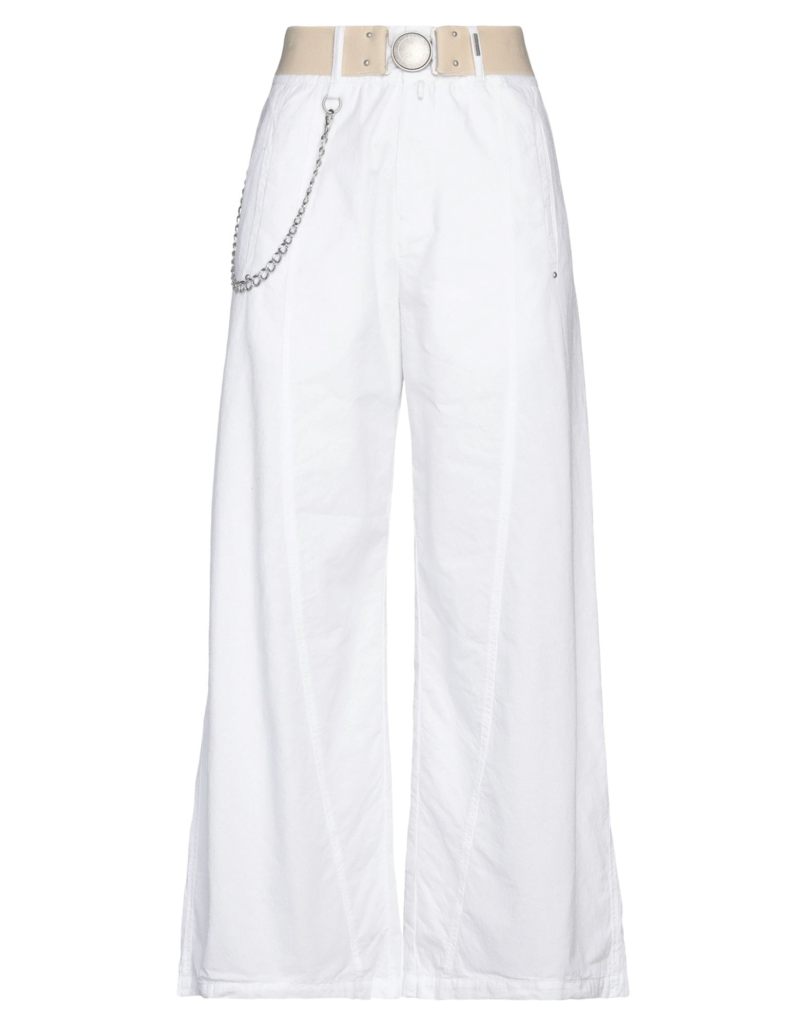 High Pants In White