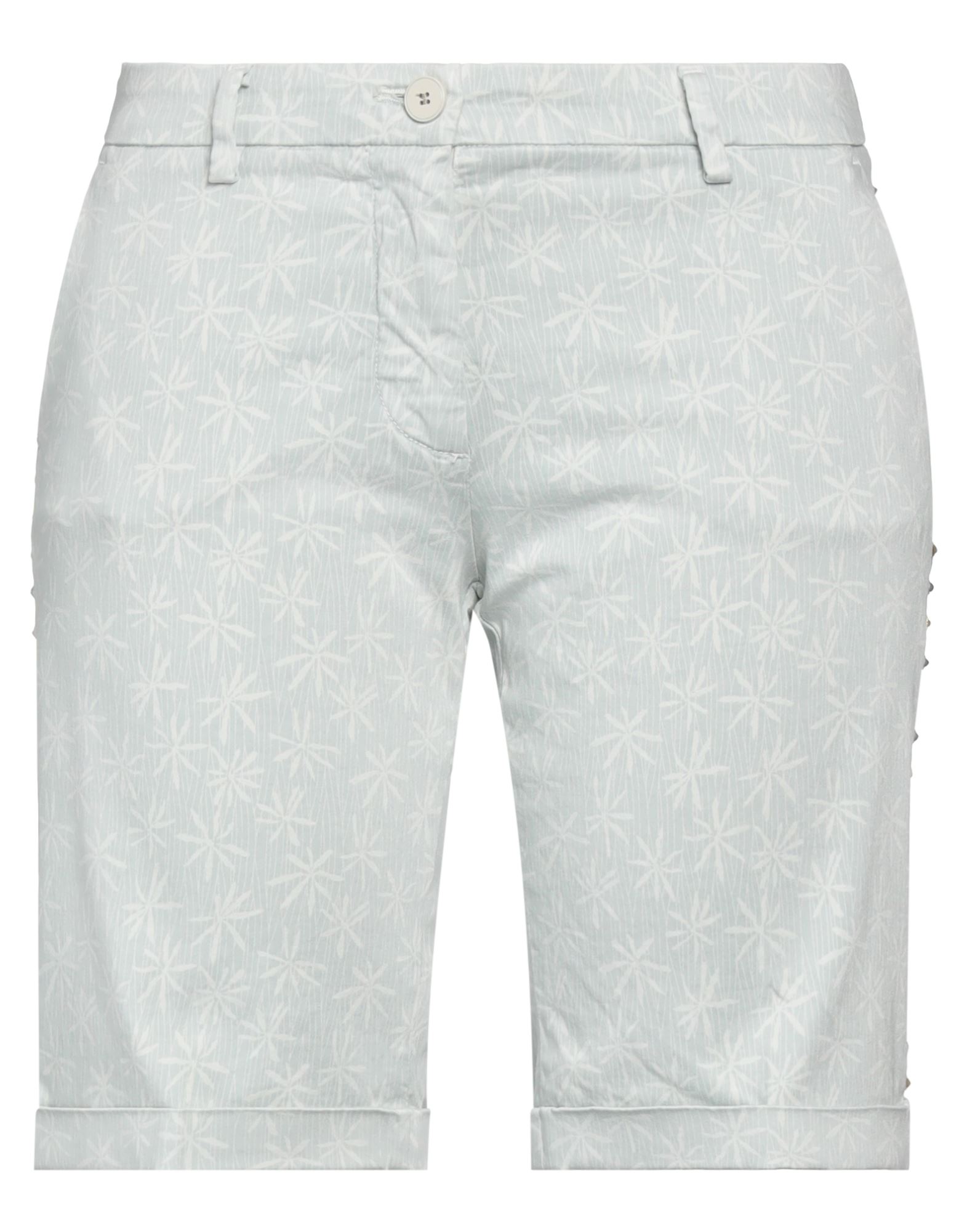 Mason's Woman Shorts & Bermuda Shorts Light Grey Size 4 Cotton, Elastane