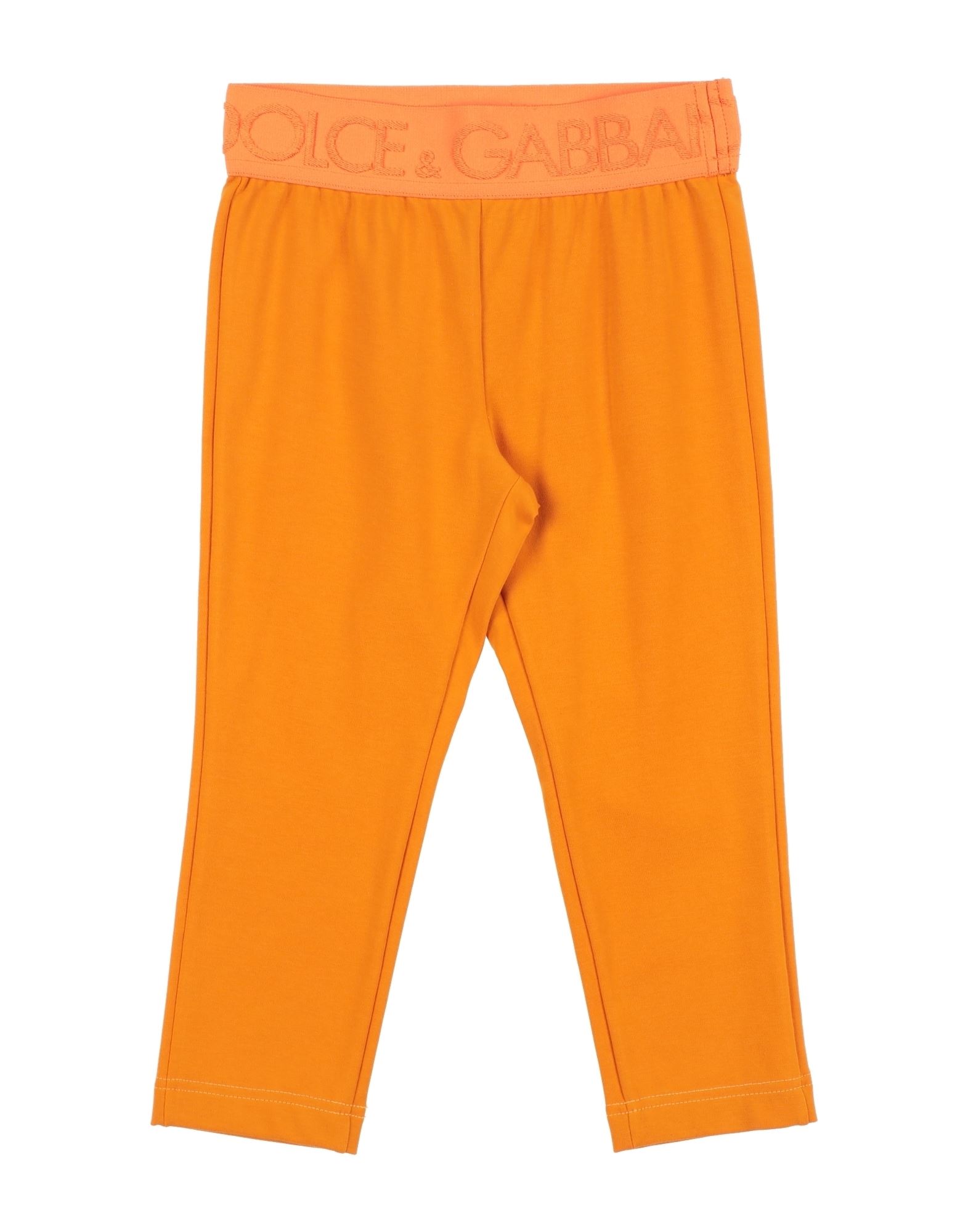 Dolce & Gabbana Kids' Leggings In Orange