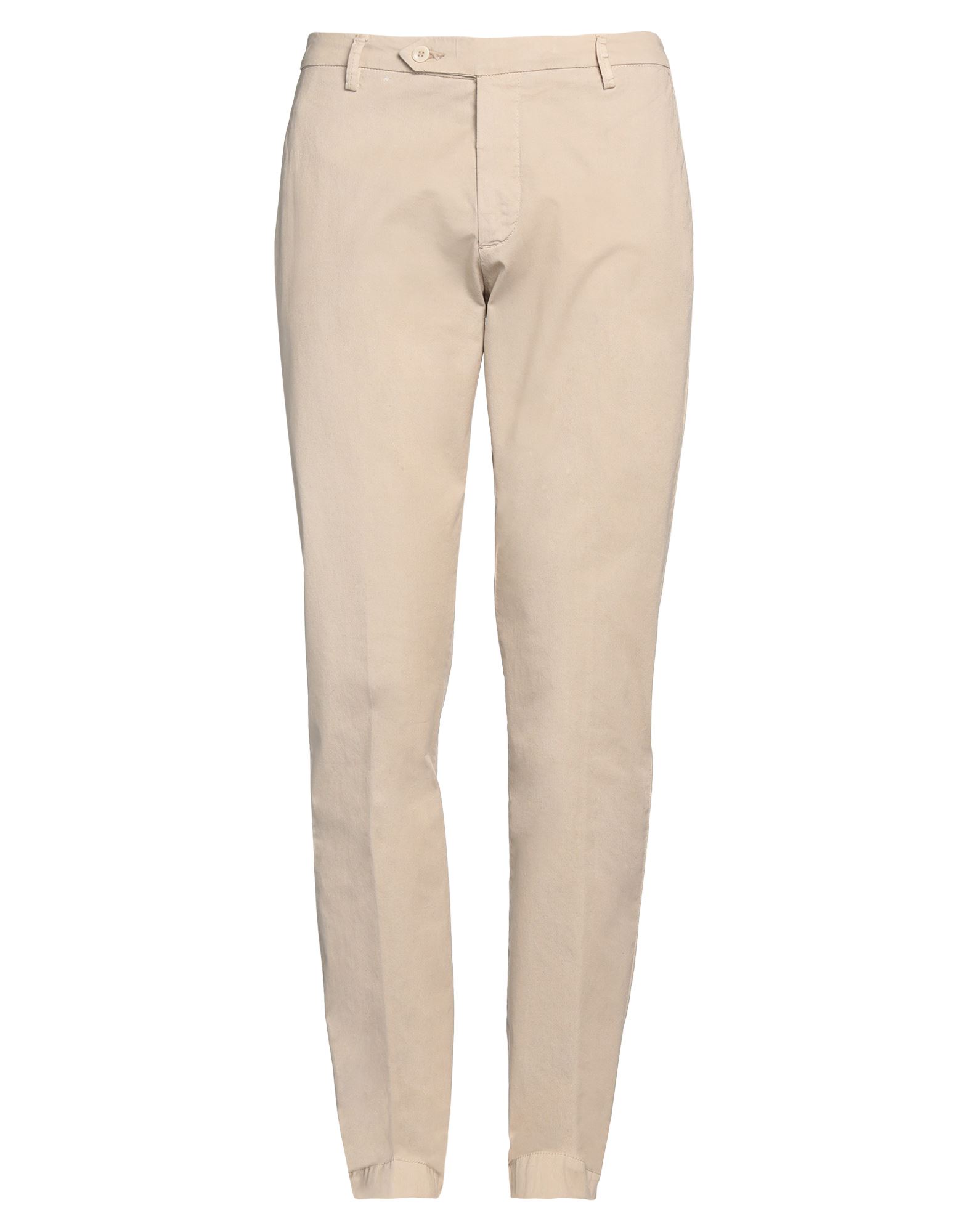 GIAMPAOLO GIAMPAOLO MAN PANTS BEIGE SIZE 36 COTTON, ELASTANE