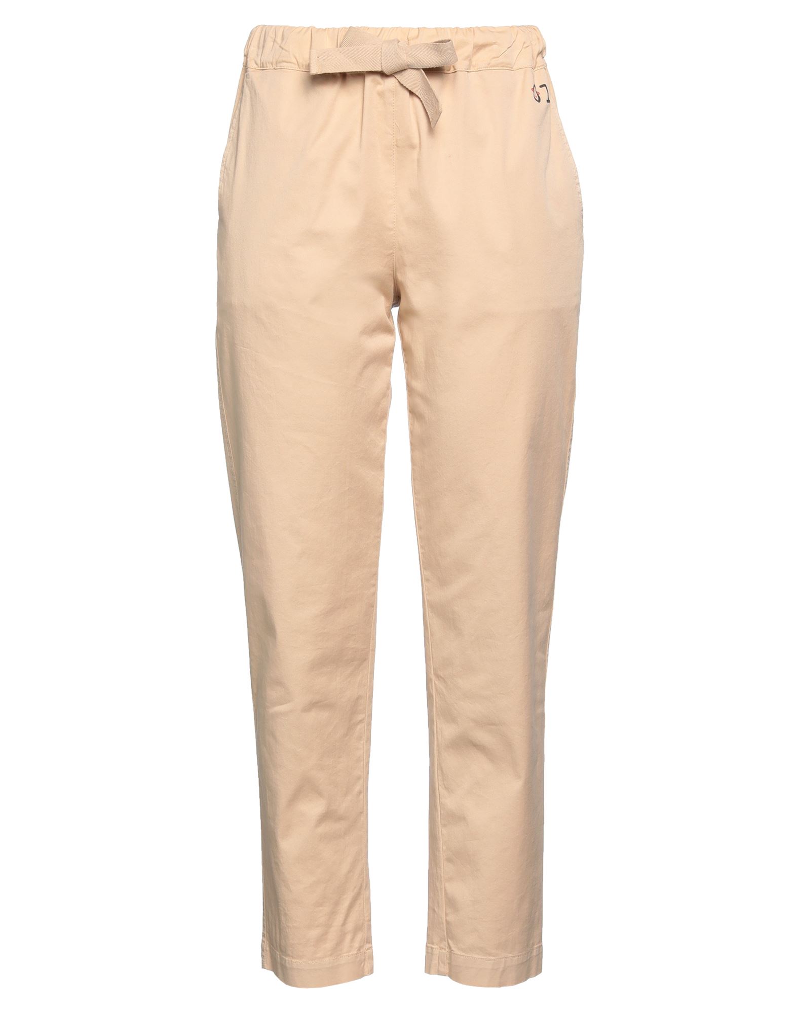Shop Semicouture Woman Pants Sand Size 8 Cotton, Elastane In Beige