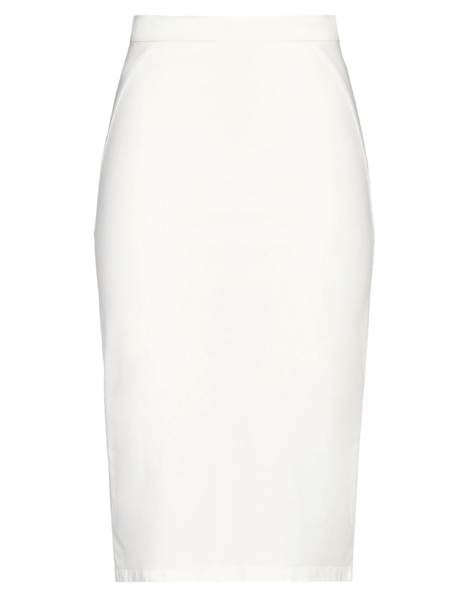 Ndegree21 Midi Skirts In White