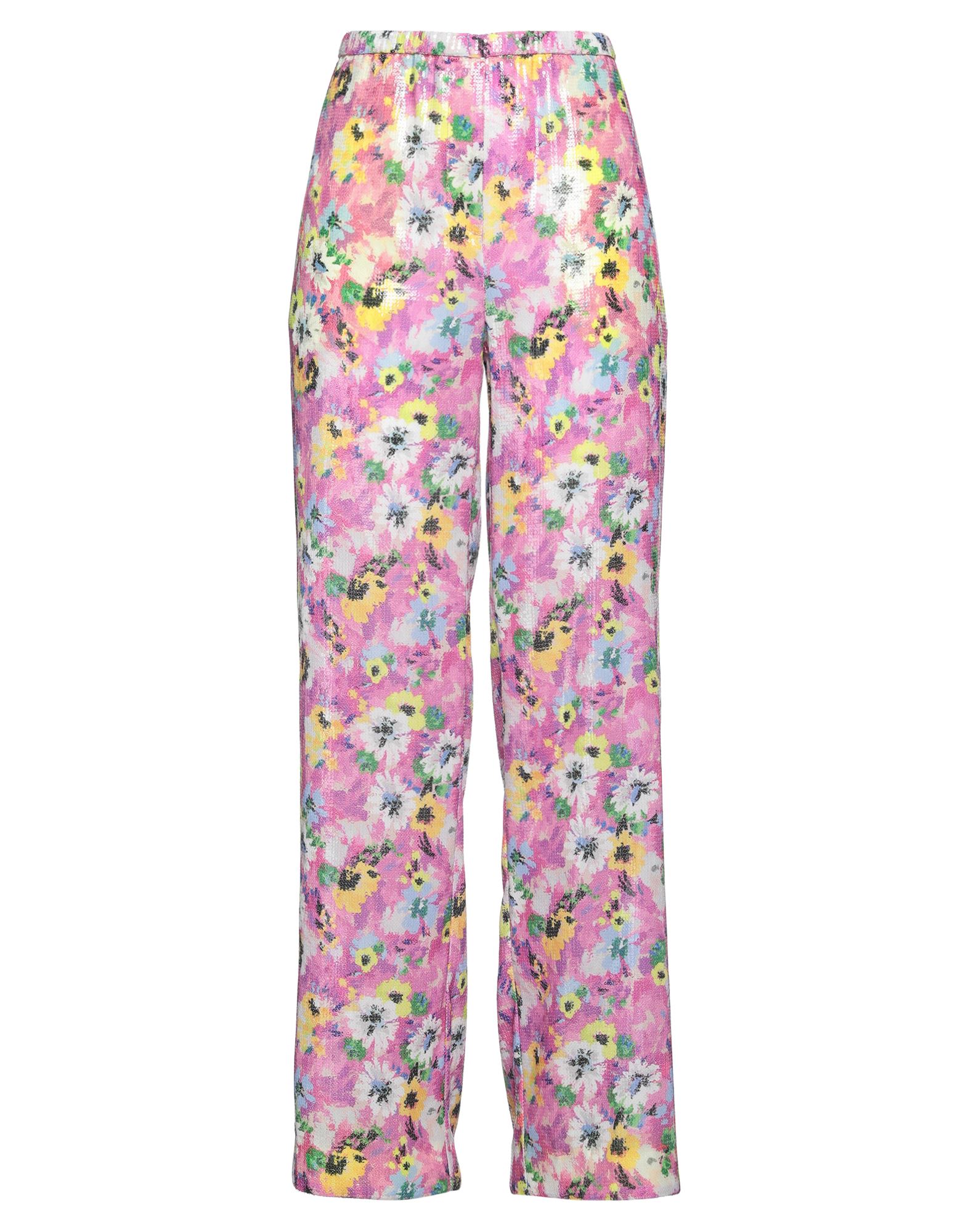 Shop Msgm Woman Pants Fuchsia Size 6 Polyester In Pink