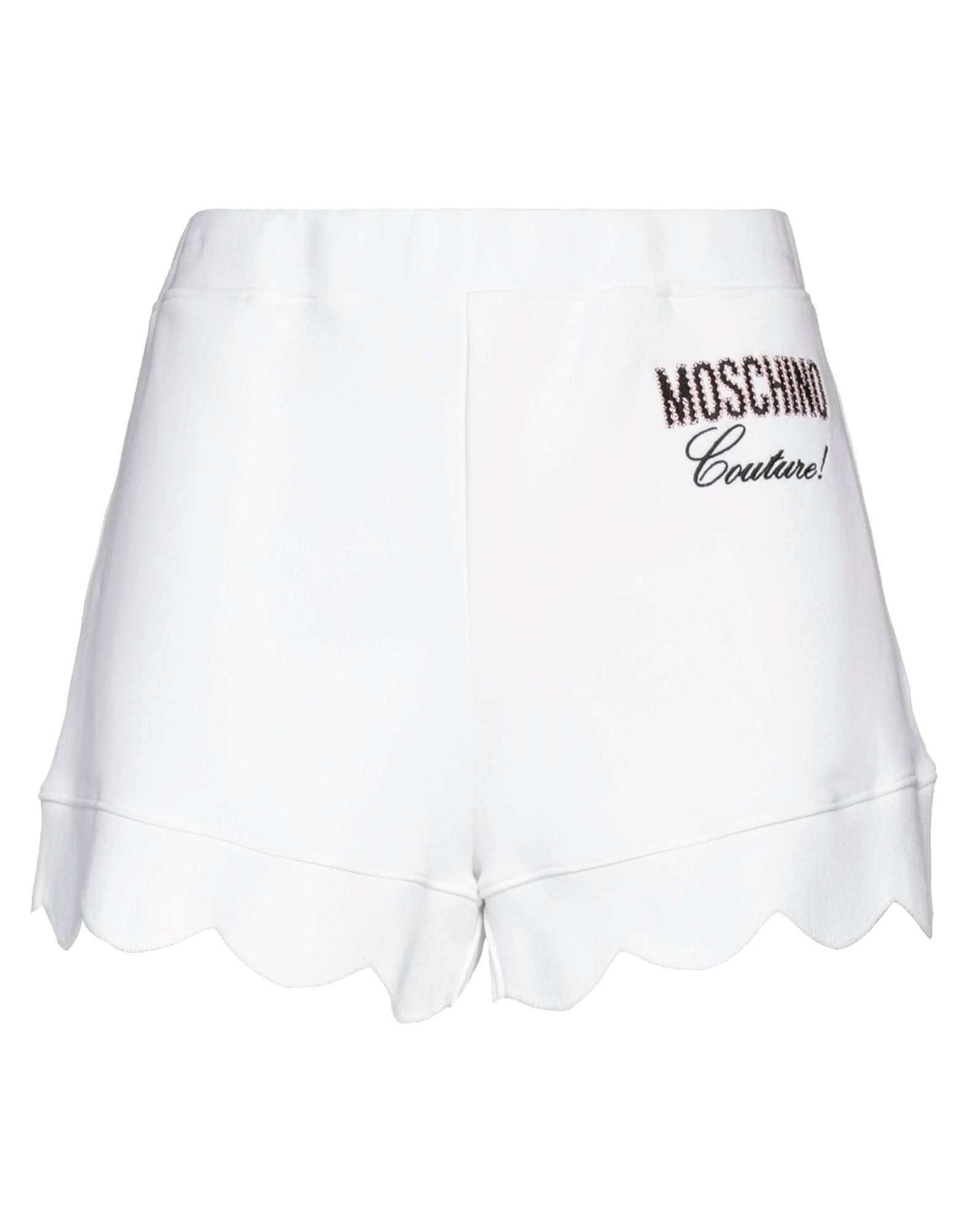 Moschino Woman Shorts & Bermuda Shorts White Size 10 Cotton