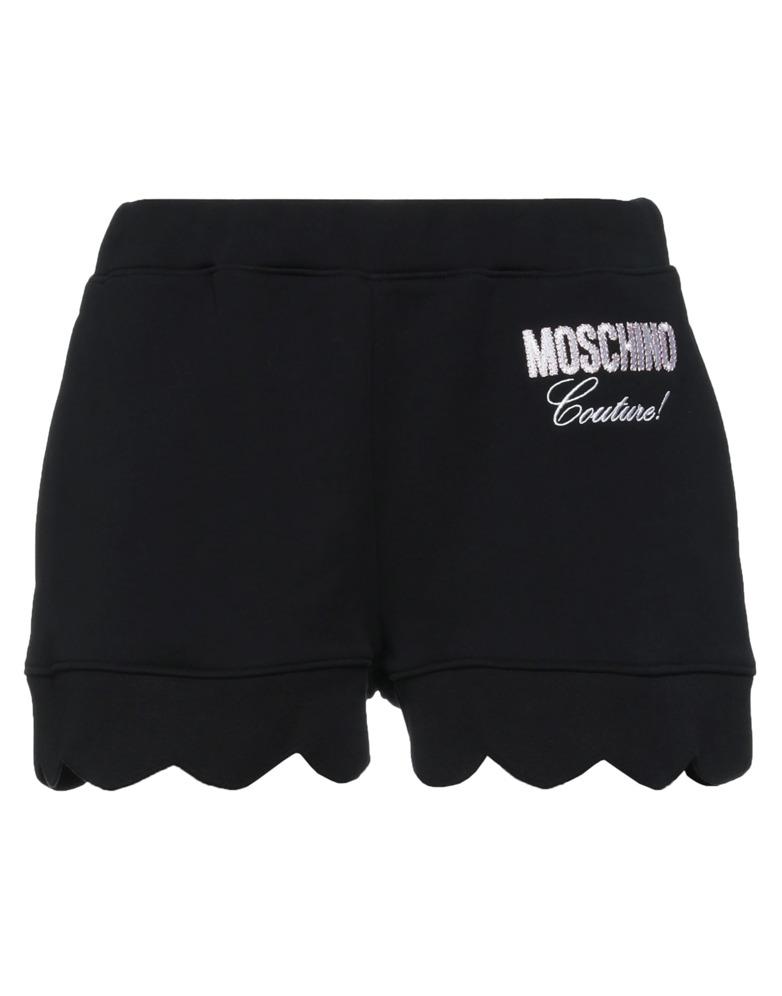 Moschino Woman Shorts & Bermuda Shorts Black Size 8 Cotton