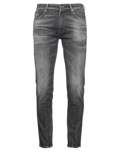 Pt Torino Man Jeans Steel Grey Size 34 Cotton, Elastane