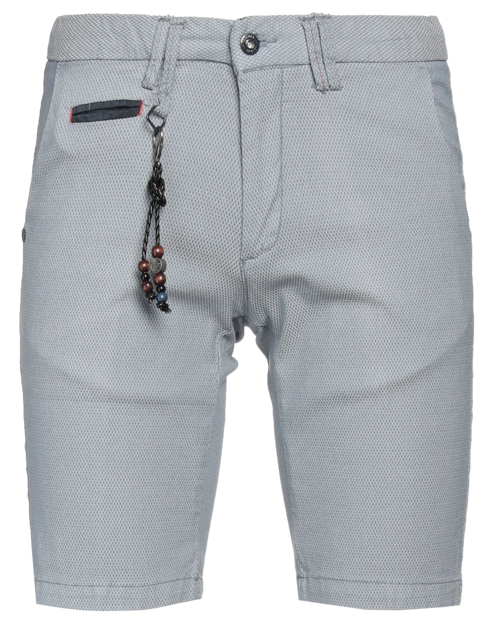 Yes Zee By Essenza Man Shorts & Bermuda Shorts Grey Size 33 Cotton, Elastane