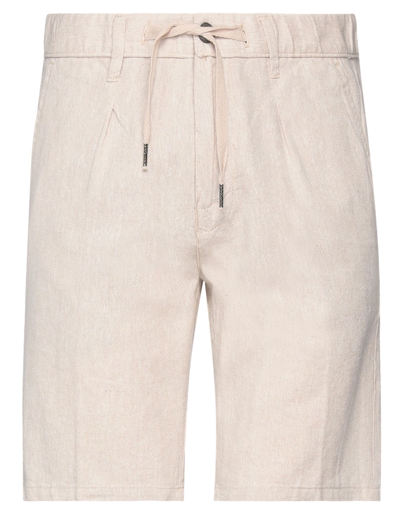 Yes Zee By Essenza Man Shorts & Bermuda Shorts Beige Size 30 Linen, Cotton