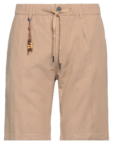 Yes Zee By Essenza Man Shorts & Bermuda Shorts Camel Size 29 Linen, Cotton In Beige