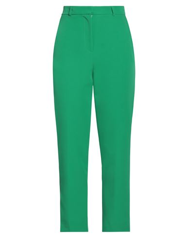 Vicolo Woman Pants Green Size S Polyester, Elastane