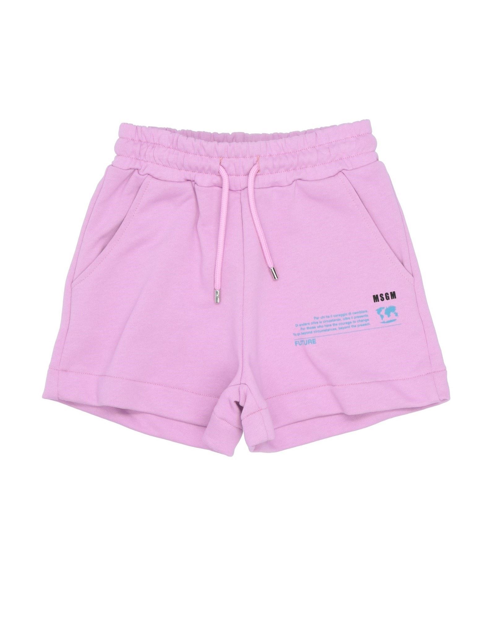 Msgm Kids' Shorts & Bermuda Shorts In Pink
