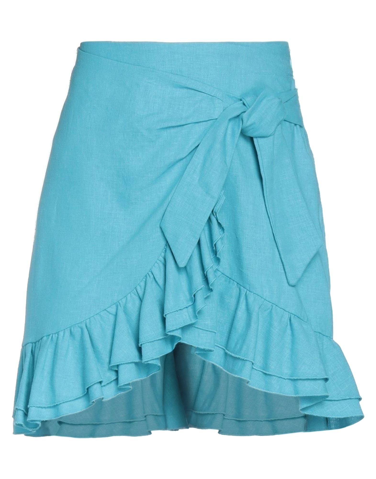 Soallure Mini Skirts In Blue