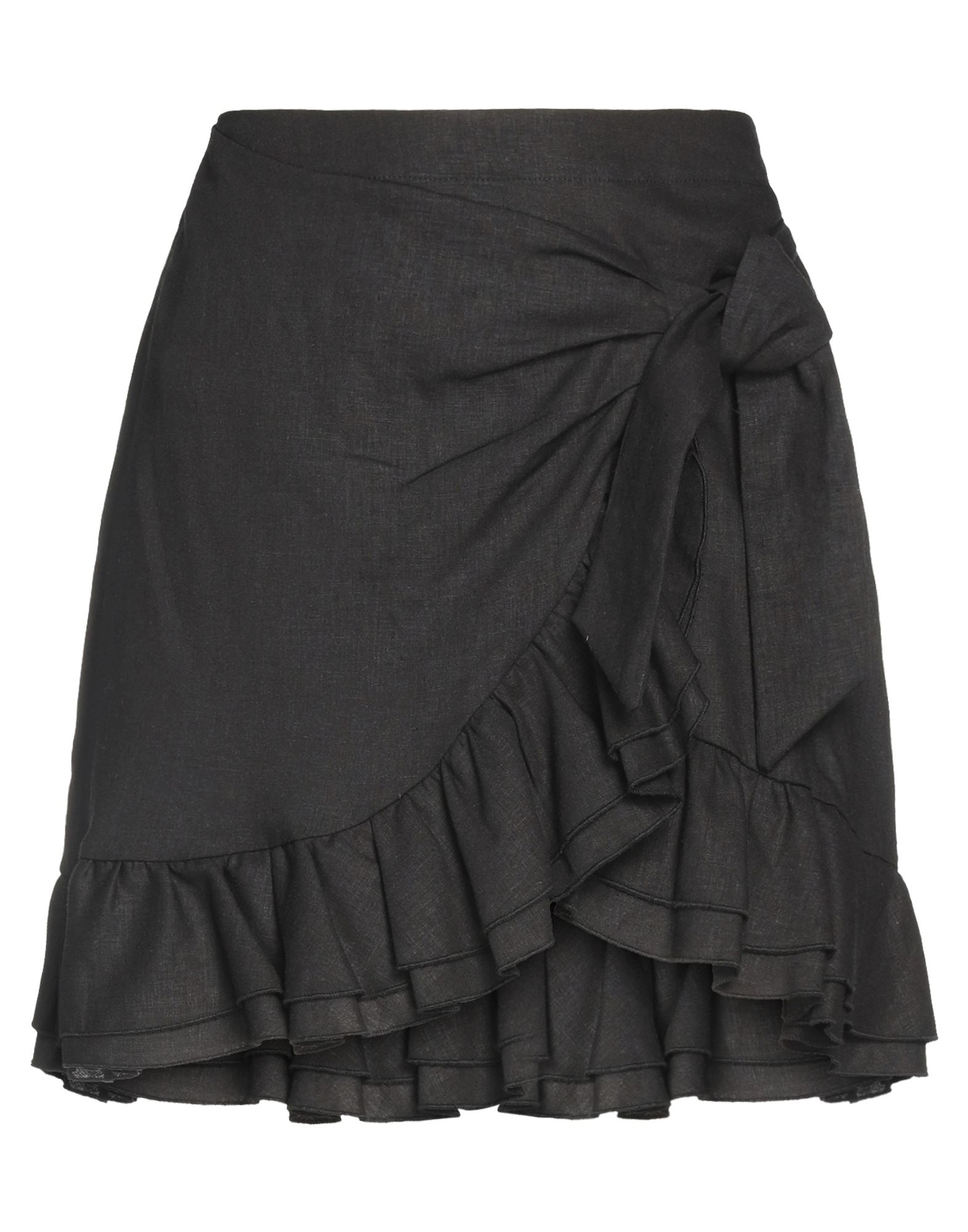 Soallure Mini Skirts In Black