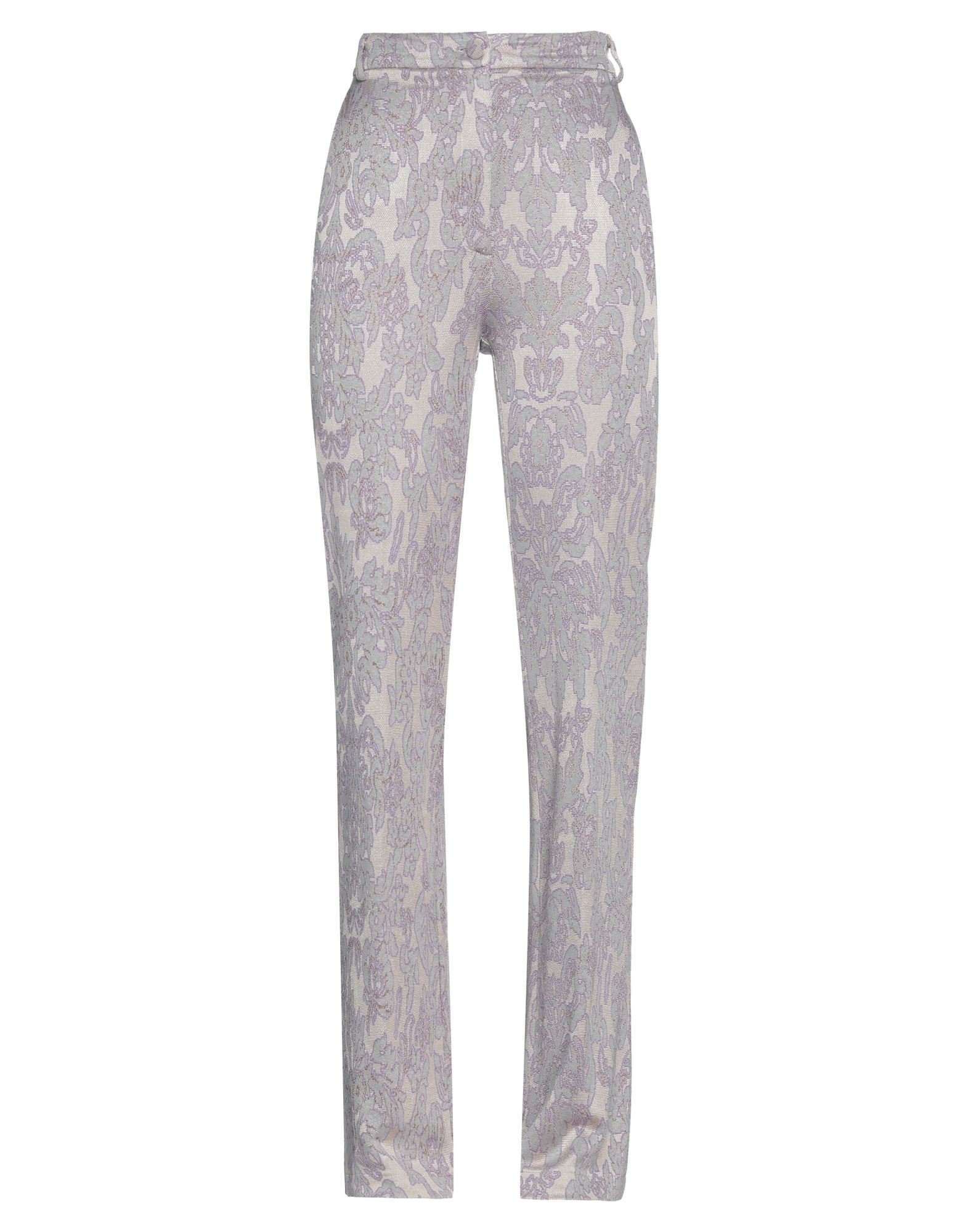 Soallure Woman Pants Ivory Size 8 Viscose, Polyamide, Polyester, Elastane In White
