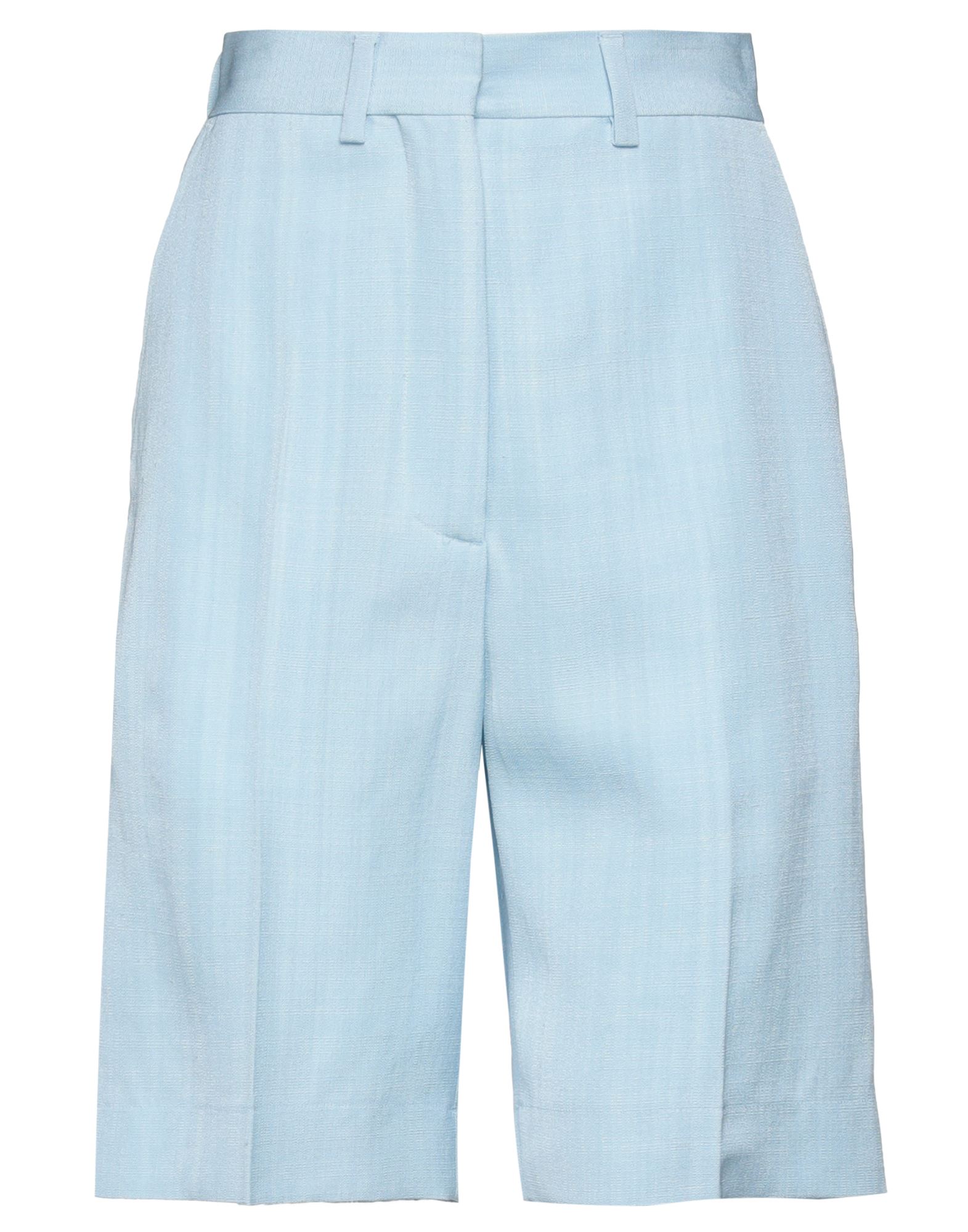 Casablanca Tailored High-waist Shorts In Sky Blue
