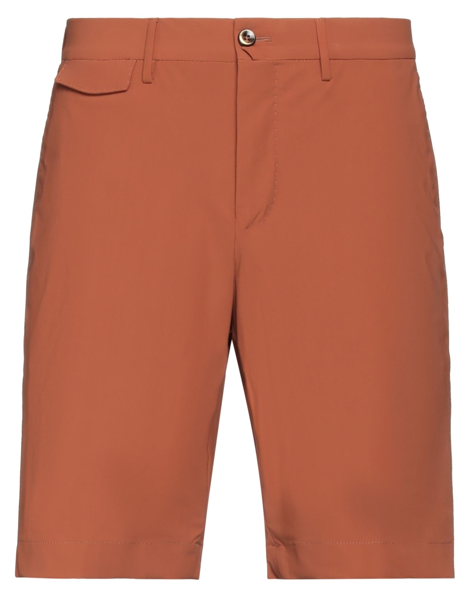 Pt Torino Man Shorts & Bermuda Shorts Rust Size 36 Polyamide, Elastane In Red