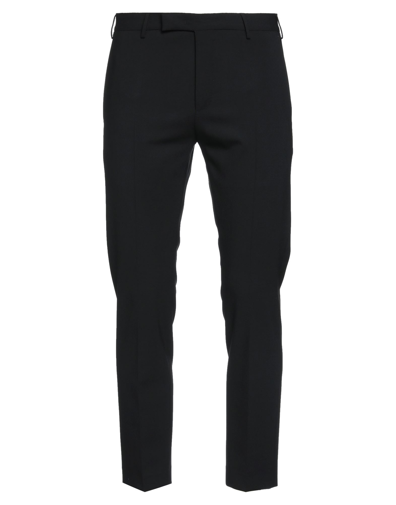 Pt Torino Man Pants Black Size 40 Polyester, Virgin Wool